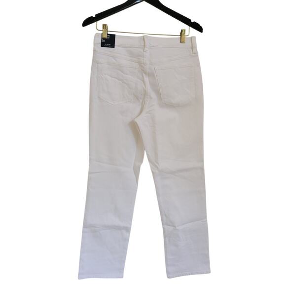 NWT J. Crew Essential Straight White Jean In All-day Stretch 28 - Picture 8 of 9